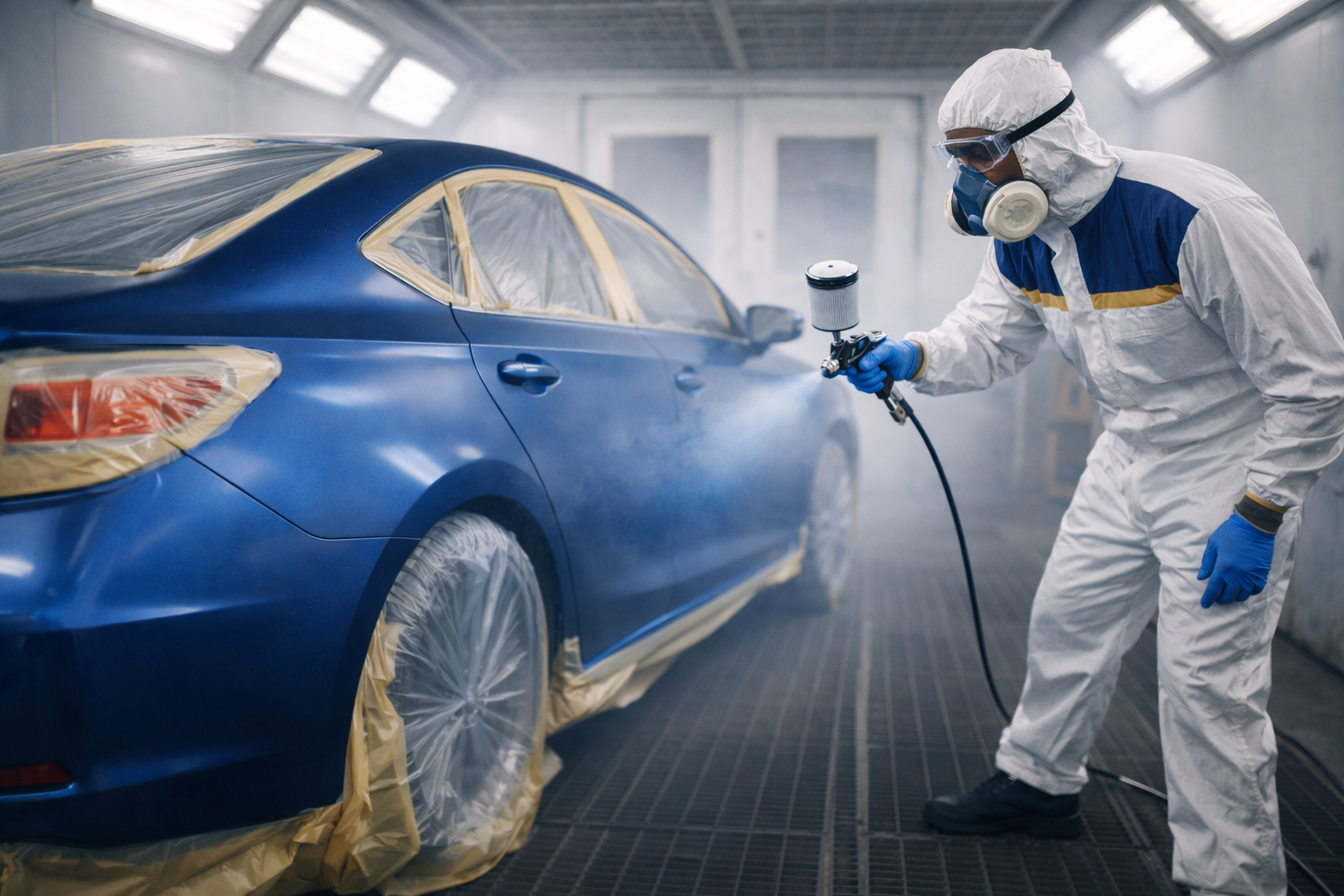 Spraying and bodywork